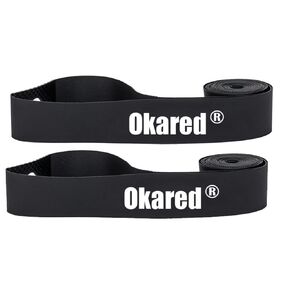 Okared 2 Pack Bicycle Rim Strip Rim Tape 26"/27.5"/29" for Road Bike MTB Mountain Bike Tube Protector Liner (Red, 26in)