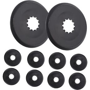 Kisangel 10pcs Flywheel Cover Bicycle Spokes Bike Sprocket Plastic Bike Spoke Guard Freewheel Spoke Protector Bike Cassette Spoke Guard Flywheel Steel Wire Protector Plastic Chain Cover Hub