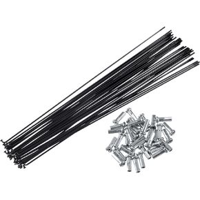 X AUTOHAUX 36 Pcs Bicycle Steel Spokes 14G Bike Spoke 270mm Length with Nipples for Most Bicycle