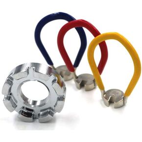 4Pack Spoke Wrench Bicycle Tool Kit- 6 in 1 Bike Wheel Spokes Rim