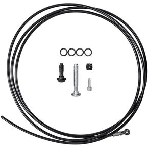 Magura Hydraulic Brake Hose - 2500mm, for MT4 to MT Trail SL, Pressed Banjo Fitting, Black