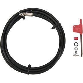 2m Bicycle Oil Hose Red Flag Wrench Olive Connection Plug In Oil Needle Set, Bicycle Hydraulic Oil Disc Brake Hose Cable for SRAM LEVEL RED HRD ETAP S700 S900 ELIXIR 2