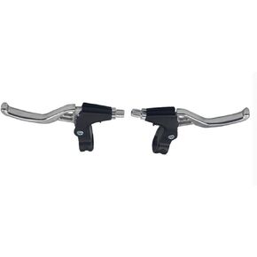 BicycleStore® 1 Pair Universal Aluminum Alloy Bicycle Brake Handle Mountain Road Bike Brake Lever Diameter 22mm(Black)