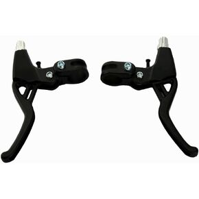 BicycleStore® زوج واحد من سبائك الألومنيوم العالمية مقبض فرامل الدراجة على الطرق الجبلية رافعة فرامل الدراجة قطرها 22 مم (أسود)