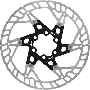 BUCKLOS 160mm Floating Bike Disc Brake Rotor with Heat Dissipation Fins-Bicycle Stainless Steel Aluminum Alloy Road Bike MTB Mountain Bike Disc Brakes Rotors for E-bike BMX(Black)