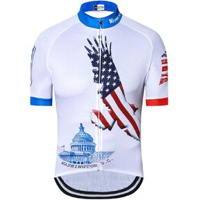 Men's Cycling Jersey Set Short Sleeve Bike Clothing Reflective