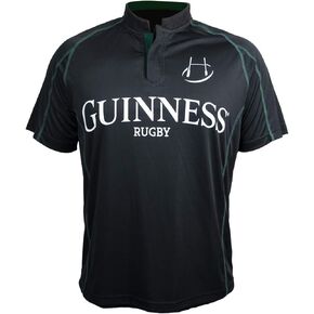 Guinness Black and Green Short Sleeve Rugby Jersey