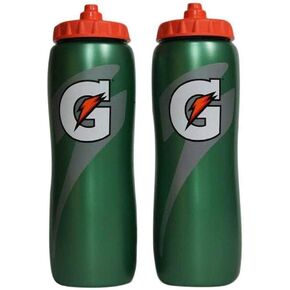 Gatorade 32 Oz Squeeze Water Sports Bottle - Pack of 2 - New Easy Grip Design