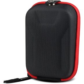 Golf Rangefinder Bag Hunting EVA Case Laser Distance Meter Club Bag Accessorie，Magnet Buckle Design，Red & Black