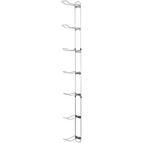 Knape & Vogt John Sterling Sports Rack for Garage, 7-Ball Capacity, Alloy Steel, Silver, 63-1/8"