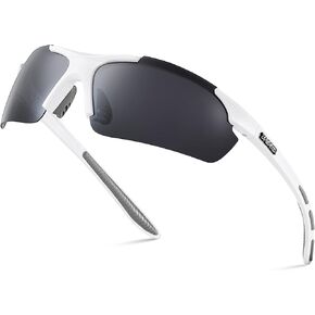 Xagger Polarized Wrap Around Sport Sunglasses for Men Women UV400 Baseball Softball Glasses