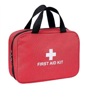 First Aid Kit - 230 Piece - for Car, Home, Travel, Camping, Office or Sports | Red Bag/Reflective Cross, Fully Stocked with Essential Supplies for Emergency and Survival