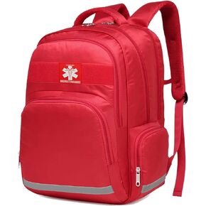 Gatycallaty First Aid Backpack Medical Emt First Responder Bag Empty Ems Emergency Home Health Hiking Trauma Travel Camping (black, Large)