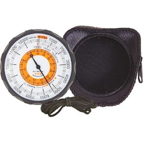 Sun Company Altimeter 202 - Battery-Free Altimeter and Barometer | Weather-Trend Indicator with Soft Leather Case | Reads Altitude from 0 to 15,000 Feet