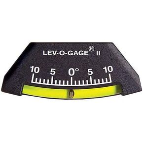 Sun Company Lev-o-Gage II - Marine Clinometer | Fore and AFT Trim Aid | Shatterproof Flex-Tube Design Boat Clinometer