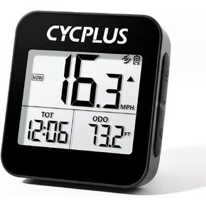 CYCPLUS GPS Bike Computer, Wireless Cycling Computer with Automatic Backlight, Bicycle Speedometer Odometer with Waterproof and Lager Battery, Provide Professional Data Analysis