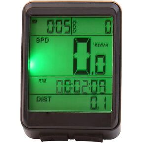 Keenso Bike Odometer, Portable Bicycle Speedmeter Waterproof Bicycle LCD Speed Ometer for Mountain Bike Electronic Bike Cycling
