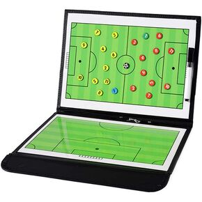 Soccer Coaching Board Soccer Coaches Clipboard Tactical Magnetic Board Kit with Dry Erase, Marker Pen and Zipper Bag (Football Board) (Soccer Coaching Board)