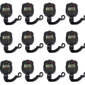 Multi-Function Electronic Digital Sport Stopwatch Timer, Large Display with Date Time and Alarm Function,Suitable for Sports Coaches Fitness Coaches and Referees (48 Pack)