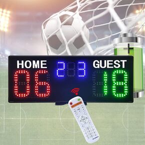 GAN XIN Digital Scoreboard with Remote,Portable Tabletop Electronic Scoreboard,Battery Powered,Score Keeper,Game Scoreboard,Volleyball/Basketball/Football/Shuffleboard/TableTennis/Ping Pong