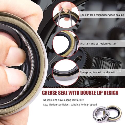 مجموعة TNNR 2 تناسب مجموعة محامل محور العجلة لمقطورة القارب 1-1/16 بوصة، مجموعات المحامل L44649/L44610، أختام الشحوم 12192 تيرابايت، أغطية الغبار والمقابس المطاطية 1.98 بوصة، صواميل المغزل، دبابيس كوتر in Kuwait