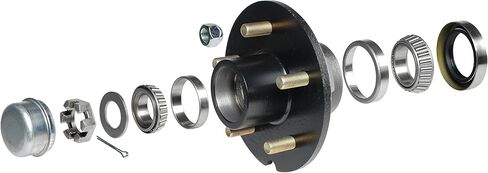 CE Smith Trailer 13511 Trailer Hub Kit with 5 x 4 1/2 Stud, Tapered 1 3/8" to 1 1/16"- Replacement Parts and Accessories for Your Ski Boat, Fishing Boat or Sailboat Trailer, Beige in Kuwait