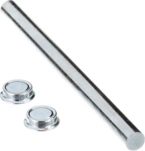 Attwood 11283-3 Roller Shaft Set — with Pal Nuts, Solid Zinc-Plated Steel, 9 1/4-In. Long for 8-in. Roller,Silver in Saudi Arabia