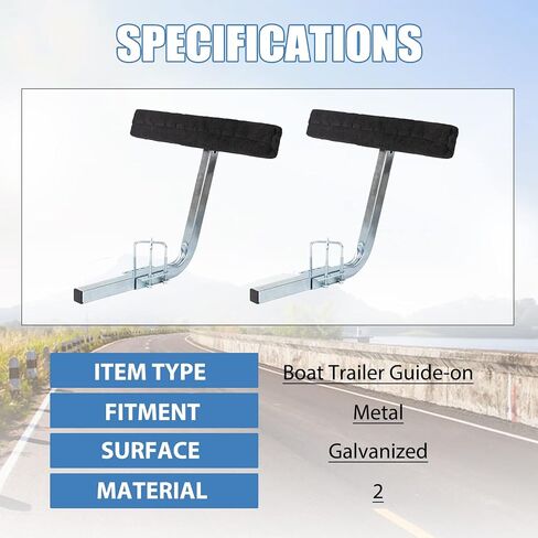 KUAFU Carpeted Boat Trailer Guide 2' Bunk Board Guide On Board Solid & Easy Operation in Saudi Arabia