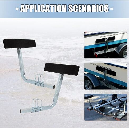KUAFU Carpeted Boat Trailer Guide 2' Bunk Board Guide On Board Solid & Easy Operation in Saudi Arabia