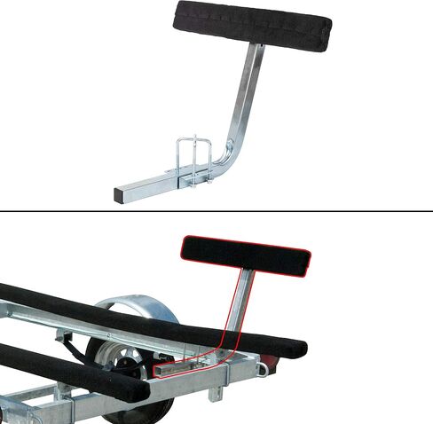 KUAFU Carpeted Boat Trailer Guide 2' Bunk Board Guide On Board Solid & Easy Operation in Saudi Arabia