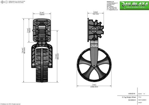 عجلات زورق رايلبلازا C-Tug 50-0009-51 C-TUG - عبوتان in Kuwait