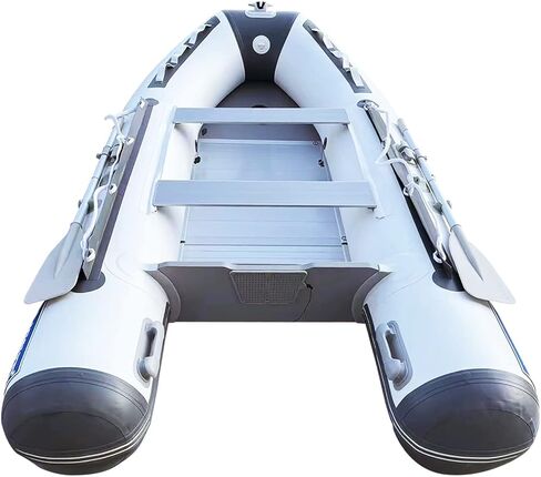 10FT Inflatable Dinghy Boat Transom Sport Tender Boat, 5 Person White Color in Kuwait