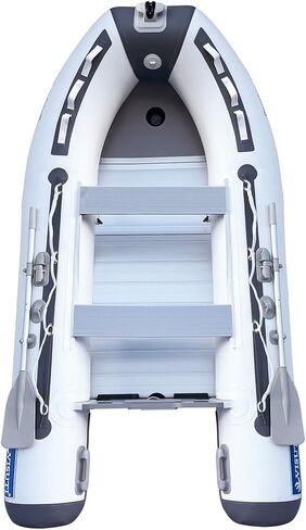 10FT Inflatable Dinghy Boat Transom Sport Tender Boat, 5 Person White Color in Kuwait