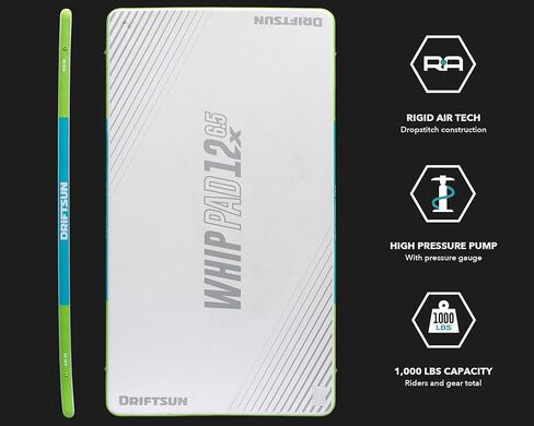 حصيرة Driftsun العائمة القابلة للنفخ - منصة عائمة قابلة للنفخ ووسادة سوط لحوض السباحة، هيكل من البولي فينيل كلوريد (متوفر بمقاس 12 قدم × 6.5 قدم و15 قدم × 6.5 قدم) in Kuwait