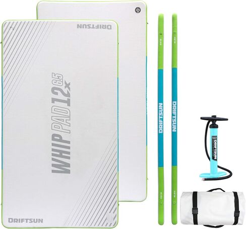 حصيرة Driftsun العائمة القابلة للنفخ - منصة عائمة قابلة للنفخ ووسادة سوط لحوض السباحة، هيكل من البولي فينيل كلوريد (متوفر بمقاس 12 قدم × 6.5 قدم و15 قدم × 6.5 قدم) in Kuwait