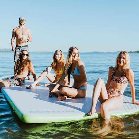 حصيرة Driftsun العائمة القابلة للنفخ - منصة عائمة قابلة للنفخ ووسادة سوط لحوض السباحة، هيكل من البولي فينيل كلوريد (متوفر بمقاس 12 قدم × 6.5 قدم و15 قدم × 6.5 قدم) in Kuwait