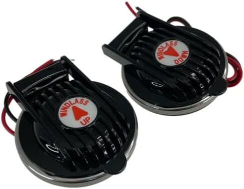 Pactrade Marine Boar Anchor Windlass Winch Foot Compact Switch Black 1 Pair Up and Down 12/24V 5A Hardware in Kuwait