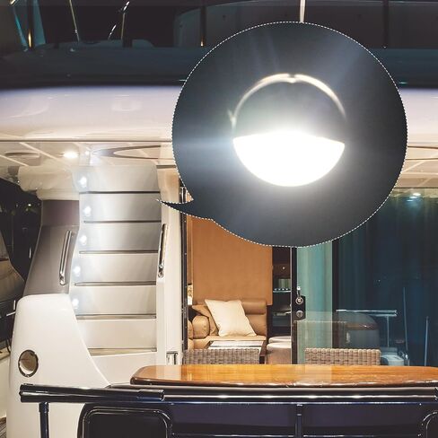 Marine Boat Courtesy Lights LED Cabin Step Light Stainless Steel Waterproof Flush Mounted 12 Volts 2 Pieces (Blue) in Saudi Arabia