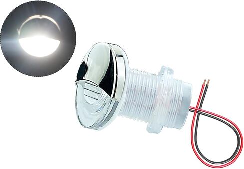 Marine Boat Courtesy Lights LED Cabin Step Light Stainless Steel Waterproof Flush Mounted 12 Volts 2 Pieces (Blue) in Saudi Arabia
