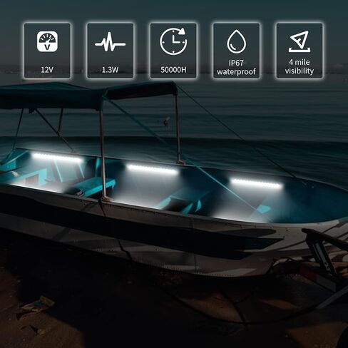Boat Navigation Lights, Navigation Lights for Boats Led, Boat Lights for Night Fishing, Boat Red and Green Bow Lights, Deck Lights for Marine, Yacht, Kayak, Bass Boat, Pontoon Boat in Saudi Arabia