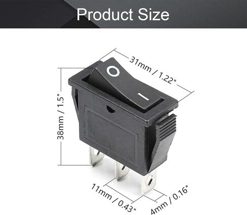 Fielect 1 قطعة KCD3 ON/Off قارب الروك التبديل 2Pin 250 فولت/15A 125 فولت/20A سيارة قارب الأحمر الروك التبديل تبديل in Saudi Arabia