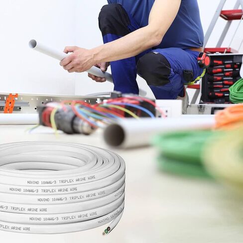 سلك بحري 14 قياس، 20 قدم 14 AWG سلك بحري ثلاثي من النحاس المعلب الخالي من الأكسجين سلك كهربائي بحري معزول للقوارب/البحرية/السيارات/RV/التخييم/المقطورة in Kuwait