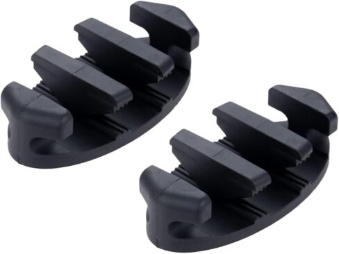 بقالة بامبو لوكي 2 حزمة من مرابط كاياك متعرجة، مرابط مرساة من النايلون، أسود in Kuwait