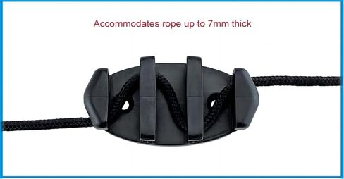 بقالة بامبو لوكي 2 حزمة من مرابط كاياك متعرجة، مرابط مرساة من النايلون، أسود in Kuwait