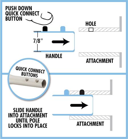 Star brite Extend-A-Brush Handle - Floating, Marine Grade Handles with STA-PUT Quick Connect in Saudi Arabia