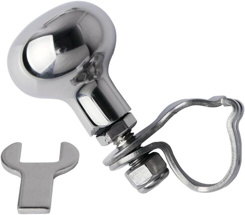 Hoffen AISI 316 Stainless Steel Boat Steering Wheel Knob Marine Sport Maneuvering Knob Steering Spinner Knob Wheel Suicide Knob Swivel Universal in Saudi Arabia