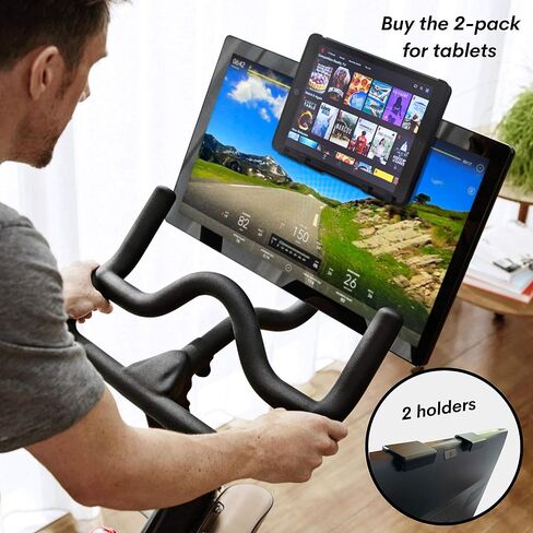 Aerow Phone Holder for Peloton Bike & Bike+ Cell Phone Mount - Hangs on All Indoor Bike Monitors - Accessories for Peloton in Saudi Arabia