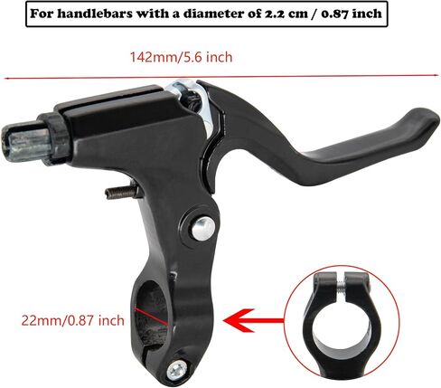 مجموعة فرجار فرامل الدراجة، تناسب دراجة الأطفال، قوس الفرامل حوالي 65-80 مم، مجموعة فرامل فرامل خلفية وأمامية طويلة المدى تناسب فرامل دراجة الأطفال على شكل C in Kuwait