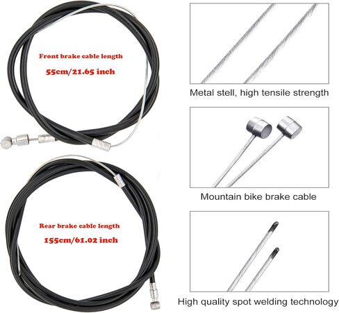 مجموعة فرجار فرامل الدراجة، تناسب دراجة الأطفال، قوس الفرامل حوالي 65-80 مم، مجموعة فرامل فرامل خلفية وأمامية طويلة المدى تناسب فرامل دراجة الأطفال على شكل C in Kuwait