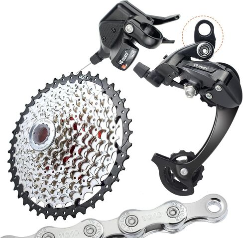 VG Sports 12 Speed MTB Groupset Bike Chain 11-52T Cassette 1x12 Speed Rear Derailleur& Shifter (12S 11-52T Set) in Saudi Arabia
